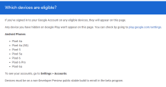谷歌Pixel44XL被AndroidBeta计划移除，将无法获得下个大版本更新