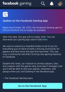 Meta宣布旗下FacebookGaming游戏直播App将停止运营